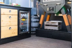 Der Merklinger Outdoor Modul "Maria" (Kühlschrank Rechts + 3 Schubladen + 2 X Dose) -Cafiro Geschäft 014 dermerklinger holzbackofen grill pizzaofen frontblende outdoorkueche jpg