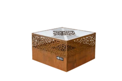 Feuerkorb Mit Grillplatte Feu Du Jardin CUBE 500 Inkl. Grillrost, Rost