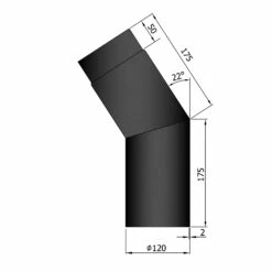Rauchrohrbogen Stahl 22° Schwarz 5 Rauchrohrbogen Stahl 22° Schwarz -Cafiro Geschäft 12 220qs1hihjzdomrn