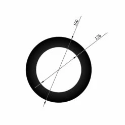 Wandrosette Rauchrohr Stahl Randbreite 30 Mm Schwarz -Cafiro Geschäft 12 610lays6x2eowdsx