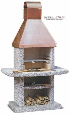 Grillkamin Wellfire TOSCANA Mit Kupferhaube