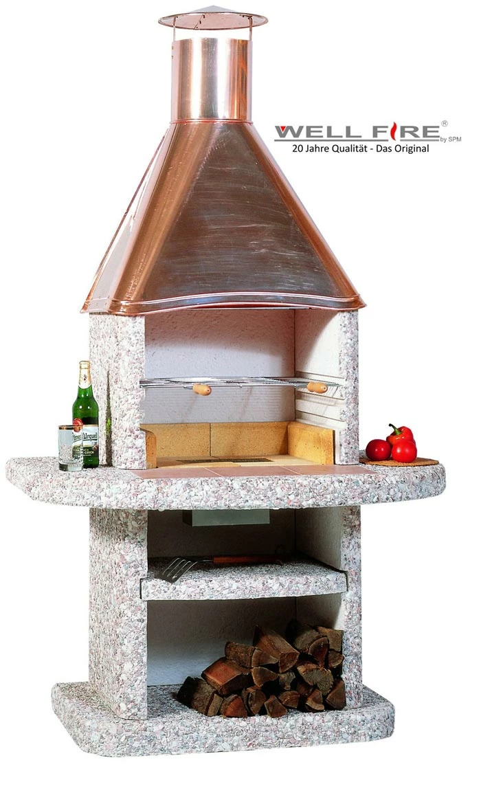 Grillkamin Wellfire AVANTA Mit Kupferhaube 1 Grillkamin Wellfire AVANTA Mit Kupferhaube