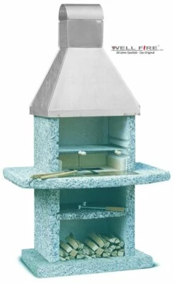 Grillkamin Wellfire TOSCANA Mit Edelstahlhaube