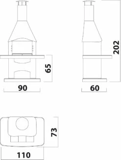 Grillkamin Wellfire NOVA Weiß Mit Betonhaube 6 Grillkamin Wellfire NOVA Weiß Mit Betonhaube -Cafiro Geschäft 1232 1