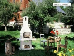 Grillkamin Wellfire NOVA Weiß Mit Betonhaube 7 Grillkamin Wellfire NOVA Weiß Mit Betonhaube -Cafiro Geschäft 1232 2