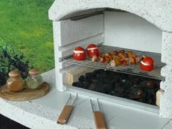 Grillkamin Wellfire NOVA QUATTRO 4 In 1 Weiß Mit Betonhaube -Cafiro Geschäft 1237 5