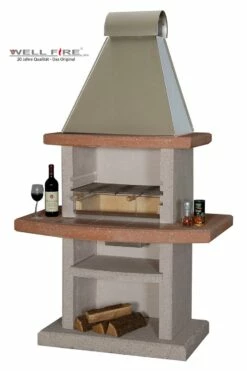Grillkamin Wellfire NOVERA Mit Edelstahlhaube
