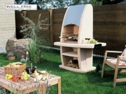 Grillkamin Wellfire INCA Terracotta Mit Edelstahlhaube -Cafiro Geschäft 1251 2