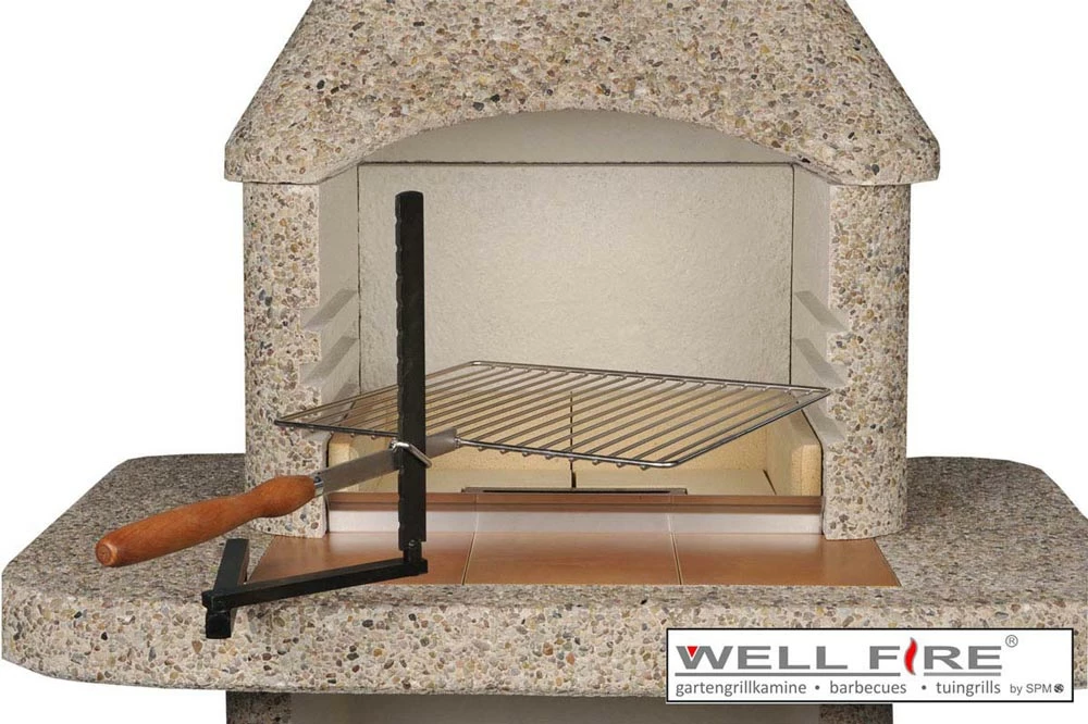 Schwenkarm Mit Grillrost Aus Edelstahl 1 Schwenkarm Mit Grillrost Aus Edelstahl