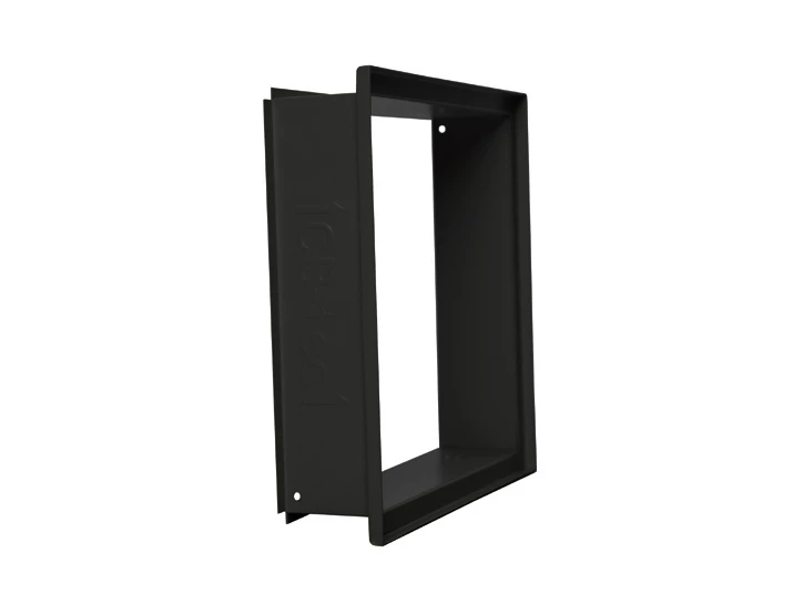 Einbaurahmen Für Lüftungsgitter Putzbündig Schwarz 1 Einbaurahmen Für Lüftungsgitter Putzbündig Schwarz