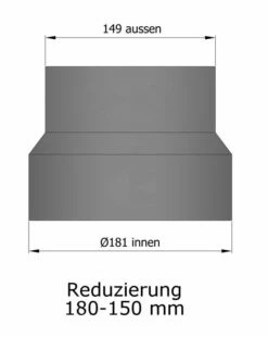 Reduzierung Rauchrohr Stahl Hellgrau, Weit-eng -Cafiro Geschäft 15 920cgufxopsaxn8l