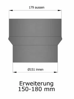 Erweiterung Rauchrohr Stahl Hellgrau, Eng-weit -Cafiro Geschäft 15 935hzqmiyedgmkw6