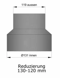 Reduzierung Rauchrohr Stahl Hellgrau, Weit-eng -Cafiro Geschäft 15 937wxqdflbmmmq3e