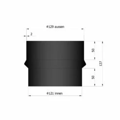 Erweiterung Rauchrohr Stahl Schwarz, Eng-weit -Cafiro Geschäft 15 938zn8sasgrjstlr