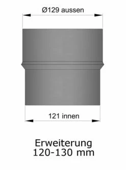 Erweiterung Rauchrohr Stahl Hellgrau, Eng-weit -Cafiro Geschäft 15 939xsjn2mxaapnou