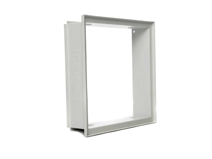 Einbaurahmen Für Lüftungsgitter Putzbündig Weiß 2 Einbaurahmen Für Lüftungsgitter Putzbündig Weiß – Bild 2