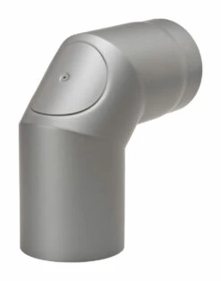 Rauchrohrbogen Stahl 2x 45° Hellgrau Mit Tür