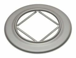 Wandrosette Stahl Mit Feder Hellgrau