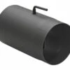 Rauchrohr Stahl 250 Mm Schwarz Mit Drosselklappe