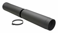 Teleskop-Rauchrohr Stahl 590-900 Mm Schwarz