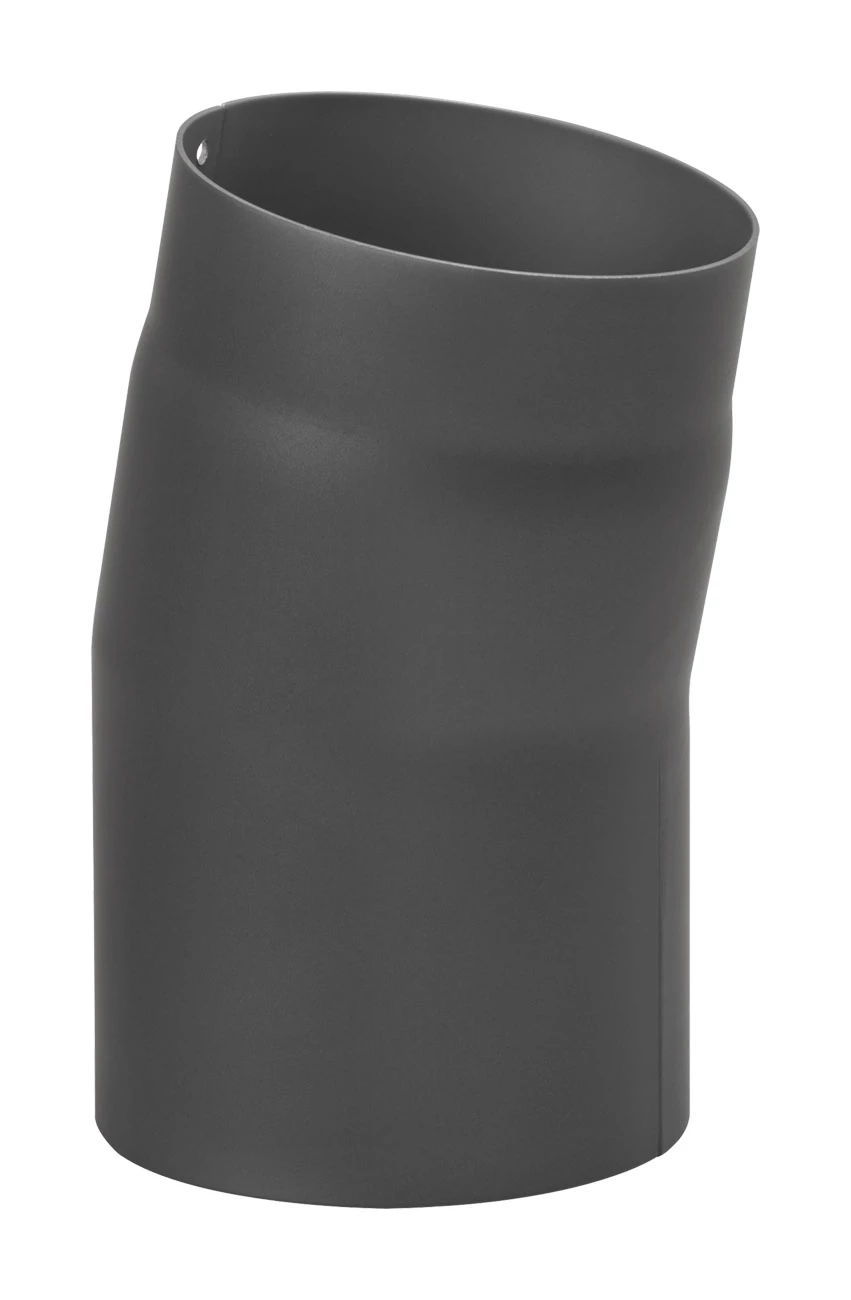 Rauchrohrbogen Stahl 11° Schwarz 1 Rauchrohrbogen Stahl 11° Schwarz