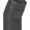 Rauchrohrbogen Stahl 22° Schwarz