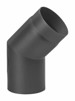 Rauchrohrbogen Stahl 45° Schwarz