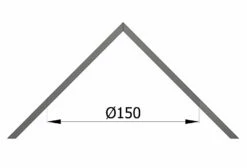 Eck-Wandrosette Rauchrohr Stahl Innen-Eck Ø 150 Mm Schwarz -Cafiro Geschäft 1881 1