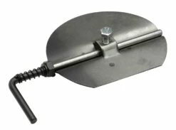 Drosselklappe Rauchrohr Stahl Schwarz