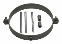 Halteschellen Set Für Rauchrohr Stahl Schwarz
