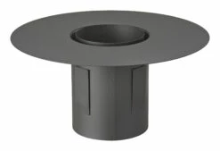 Deckenanschluss Rauchrohr Stahl Ø 150 Mm Schwarz