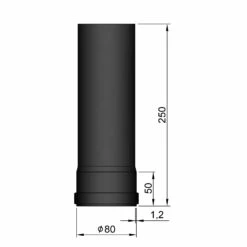 Pellet-Ofenrohr Stahl 250 Mm Schwarz 5 Pellet-Ofenrohr Stahl 250 Mm Schwarz -Cafiro Geschäft 19 110fb62nnd4y1csb