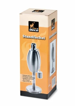 Fire & Deco Öl-Standfackel Oval -Cafiro Geschäft 21245 fundd l standfackel 26 5 cm oval verpackung