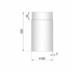Rauchrohr Stahl 250 Mm Unlackiert -Cafiro Geschäft 26 110gawdjzraechvr
