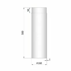 Rauchrohr Stahl 500 Mm Unlackiert -Cafiro Geschäft 26 130qnfukbogyoc5b