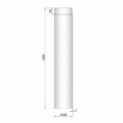 Rauchrohr Stahl 1000 Mm Unlackiert -Cafiro Geschäft 26 150rp9z8i9vbebcw
