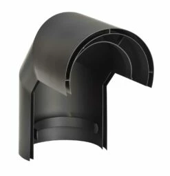Hitzeschild Doppelwandig Für Rauchrohrbogen Stahl 2x 45° Ø 150 Mm Schwarz