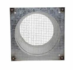 Außenluftgitter 23 X 23 Cm Mit Anschlussstutzen Verzinkt -Cafiro Geschäft 29a18a692e33dcf965200cad0a79f9fb