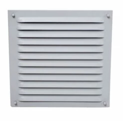 Außenluftgitter 23 X 23 Cm Mit Anschlussstutzen Weiß