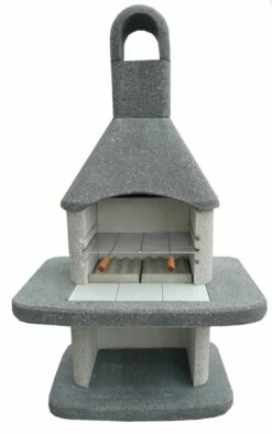 Grillkamin Wellfire SIESTA Schwarz-weiß Mit Betonhaube