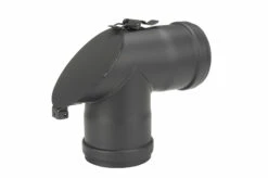 T-Stück Pellet-Ofenrohr 90° Schwarz Mit 45° Prüföffnung, Muffe-Muffe 12 T-Stück Pellet-Ofenrohr 90° Schwarz Mit 45° Prüföffnung, Muffe-Muffe -Cafiro Geschäft 3450 1