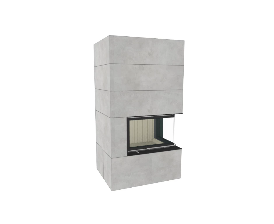 Kaminbausatz Brunner Systemkamin BSK 02 Eck Kamin Rechts Schiebetür, 11 KW 6 Kaminbausatz Brunner Systemkamin BSK 02 Eck Kamin Rechts Schiebetür, 11 KW – Bild 6