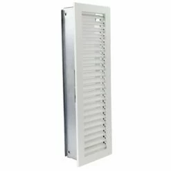 Kaltluftgitter Hochkant Weiß