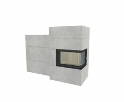 Grundofen Brunner BSG 02 Modul Speicher Stein Nebenstehend, Niedrig