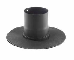 Wandrosette Mit Muffe Für Pellet-Ofenrohr Schwarz -Cafiro Geschäft 5597 3