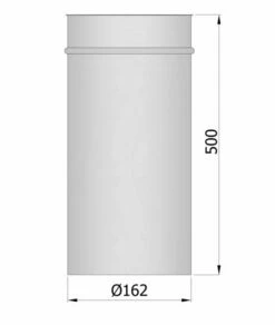 Wandfutter Rauchrohr Stahl Einwandig 500 Mm Lang Ø 150 Mm Unlackiert -Cafiro Geschäft 5603 2