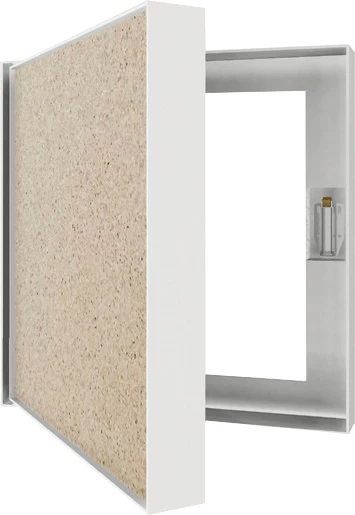 Revisionstür Mit Schnappverschluss Schwenkbar, Weiß 2 Revisionstür Mit Schnappverschluss Schwenkbar, Weiß – Bild 2