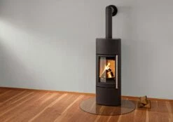Kaminofen Leda DELTA Plus Schwarz, 6 KW -Cafiro Geschäft 6656 1