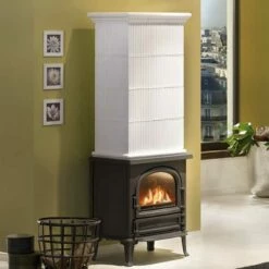 Kaminofen Leda ANTIGUA H Schwarz, 9 KW -Cafiro Geschäft 6658 0