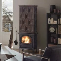 Kaminofen Leda ANTIGUA H Schwarz, 9 KW -Cafiro Geschäft 6658 1